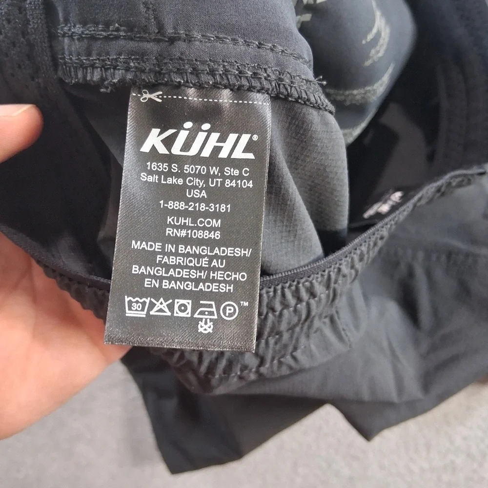 Kuhl Suppressor Shorts Mens Large Black Outdoor Hiking Technical Pull On